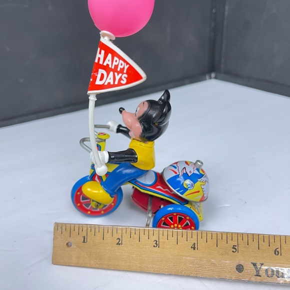Antique Lineman Mickey Mouse  tricycle windup toy - Picture 10 of 10